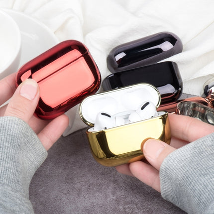 For AirPods Pro Electroplated PC Earphones Shockproof Protective Case(Gold)-garmade.com