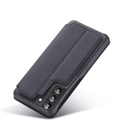 For Samsung Galaxy S22+ 5G LC.IMEEKE Hon Ancient Series Horizontal Flip Leather Phone Case(Black)-garmade.com