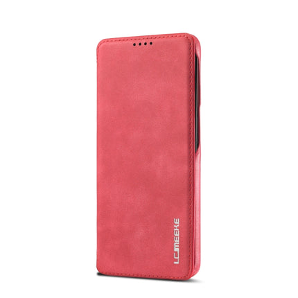 For Samsung Galaxy S22+ 5G LC.IMEEKE Hon Ancient Series Horizontal Flip Leather Phone Case(Red)-garmade.com