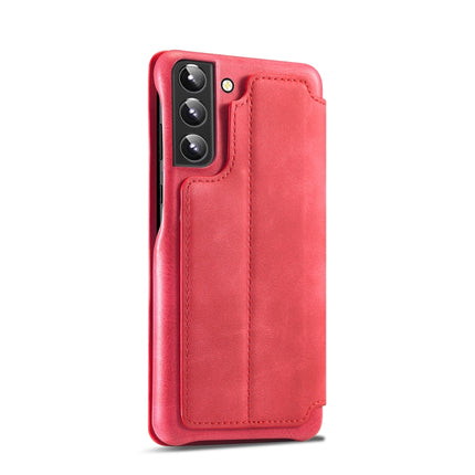 For Samsung Galaxy S22+ 5G LC.IMEEKE Hon Ancient Series Horizontal Flip Leather Phone Case(Red)-garmade.com