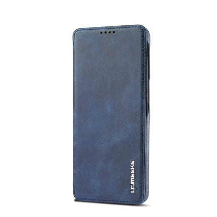 For Samsung Galaxy S22+ 5G LC.IMEEKE Hon Ancient Series Horizontal Flip Leather Phone Case(Blue)-garmade.com