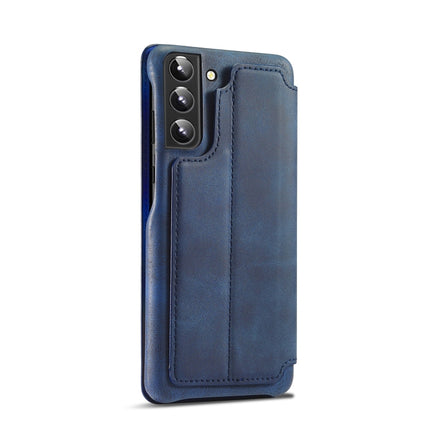 For Samsung Galaxy S22+ 5G LC.IMEEKE Hon Ancient Series Horizontal Flip Leather Phone Case(Blue)-garmade.com