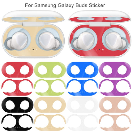 For Galaxy Buds Wireless Bluetooth Earphone Metal Protective Sticker(Black)-garmade.com