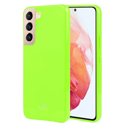 For Samsung Galaxy S22 5G GOOSPERY PEARL JELLY Shockproof TPU Phone Case(Fluorescent Green)-garmade.com
