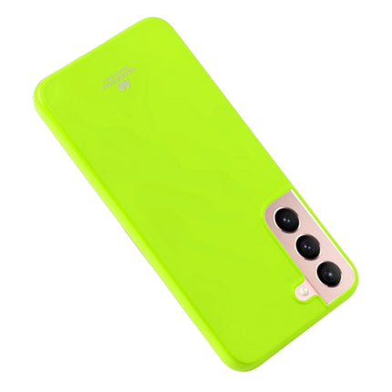 For Samsung Galaxy S22 5G GOOSPERY PEARL JELLY Shockproof TPU Phone Case(Fluorescent Green)-garmade.com
