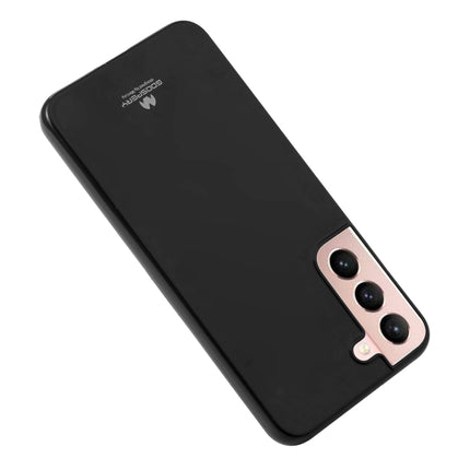 For Samsung Galaxy S22+ 5G GOOSPERY PEARL JELLY Shockproof TPU Phone Case(Black)-garmade.com