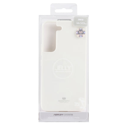 For Samsung Galaxy S22+ 5G GOOSPERY PEARL JELLY Shockproof TPU Phone Case(White)-garmade.com