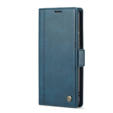For Samsung Galaxy S22 / S22+ LC.IMEEKE PU + TPU Skin-friendly Feeling Leather Phone Case(Blue)-garmade.com