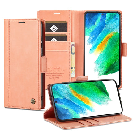 For Samsung Galaxy S22 LC.IMEEKE PU + TPU Skin-friendly Feeling Leather Phone Case(Rose Gold)-garmade.com