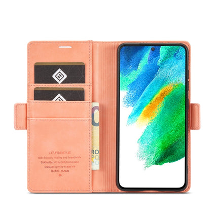 For Samsung Galaxy S22 LC.IMEEKE PU + TPU Skin-friendly Feeling Leather Phone Case(Rose Gold)-garmade.com