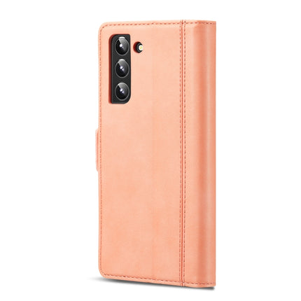 For Samsung Galaxy S22+ 5G LC.IMEEKE PU + TPU Skin-friendly Feeling Leather Phone Case(Rose Gold)-garmade.com