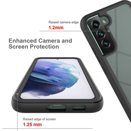For Samsung Galaxy S22 5G Starry Sky Solid Color PC + TPU Phone Case(Red)-garmade.com