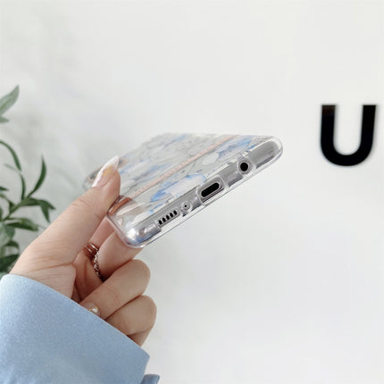 For Samsung Galaxy S22+ 5G Translucent Plating Flower Phone Case(Color Banana Leaf)-garmade.com