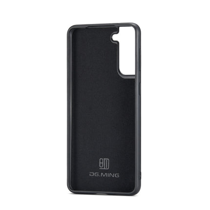 For Samsung Galaxy S22 5G DG.MING M1 Series 3-Fold Multi Card Wallet Phone Case(Coffee)-garmade.com