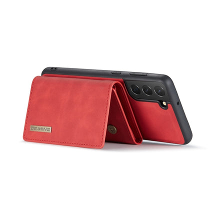 For Samsung Galaxy S22 5G DG.MING M1 Series 3-Fold Multi Card Wallet Phone Case(Red)-garmade.com