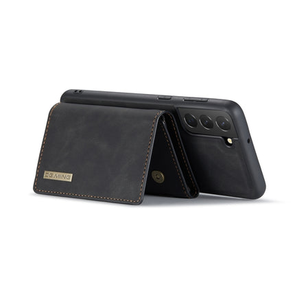 For Samsung Galaxy S22+ 5G DG.MING M1 Series 3-Fold Multi Card Wallet Phone Case(Black)-garmade.com