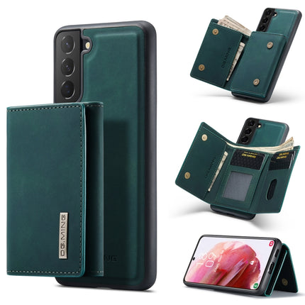 For Samsung Galaxy S22+ 5G DG.MING M1 Series 3-Fold Multi Card Wallet Phone Case(Green)-garmade.com