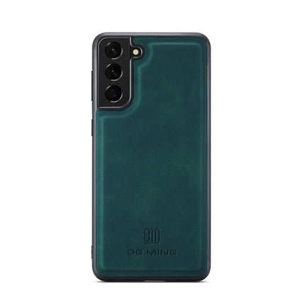 For Samsung Galaxy S22 5G DG.MING M2 Series 3-Fold Multi Card Bag Back Cover Phone Case(Green)-garmade.com