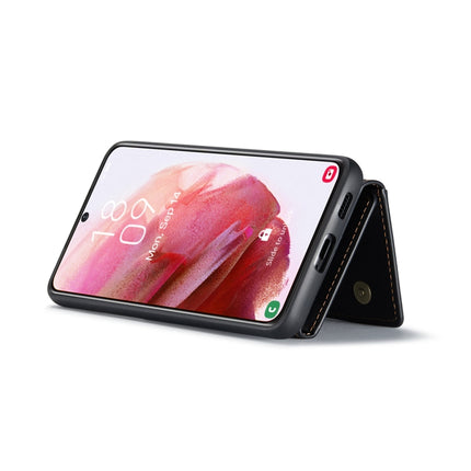For Samsung Galaxy S22+ 5G DG.MING M2 Series 3-Fold Multi Card Bag Back Cover Phone Case(Black)-garmade.com