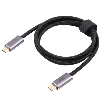 20Gbps USB 3.2 USB-C / Type-C Male to USB-C / Type-C Male Braided Data Cable, Cable Length:1m(Black)-garmade.com