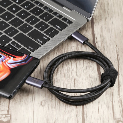 20Gbps USB 4 USB-C / Type-C Male to USB-C / Type-C Male Braided Data Cable, Cable Length:0.5m(Black)-garmade.com