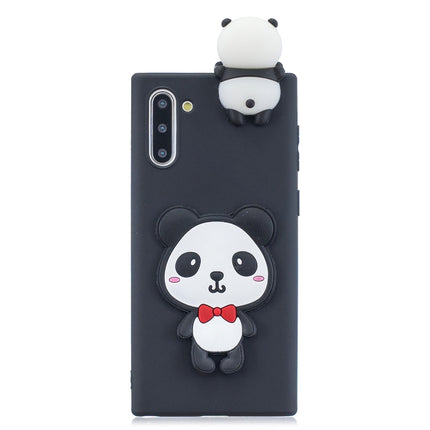 For Galaxy Note 10 3D Cartoon Pattern Shockproof TPU Protective Case(Red Bow Panda)-garmade.com