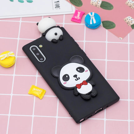 For Galaxy Note 10 3D Cartoon Pattern Shockproof TPU Protective Case(Red Bow Panda)-garmade.com