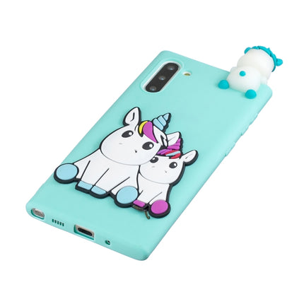 For Galaxy Note 10 3D Cartoon Pattern Shockproof TPU Protective Case(Couple Unicorn)-garmade.com