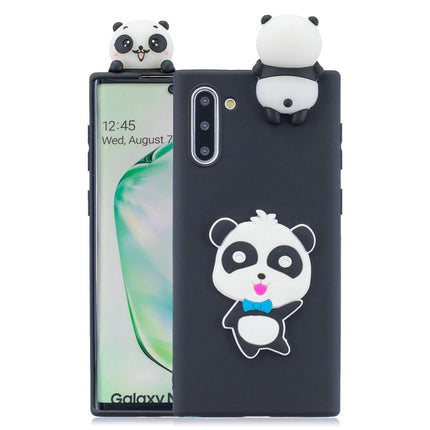 For Galaxy Note 10 3D Cartoon Pattern Shockproof TPU Protective Case(Blue Bow Panda)-garmade.com