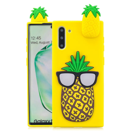 For Galaxy Note 10 3D Cartoon Pattern Shockproof TPU Protective Case(Big Pineapple)-garmade.com