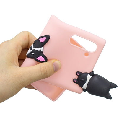 For Galaxy Note 10 3D Cartoon Pattern Shockproof TPU Protective Case(Cute Dog)-garmade.com
