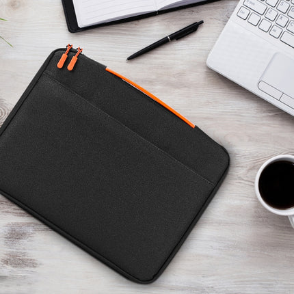12 inch Two-way Zipper Portable Laptop Liner Bag(Black)-garmade.com