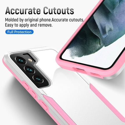 For Samsung Galaxy S22+ 5G Pioneer Armor Heavy Duty PC + TPU Phone Case(White)-garmade.com