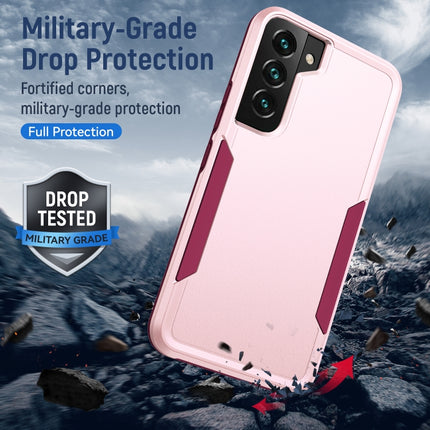 For Samsung Galaxy S22+ 5G Pioneer Armor Heavy Duty PC + TPU Phone Case(Pink)-garmade.com