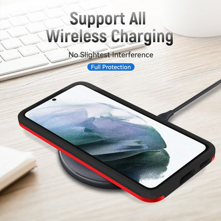 For Samsung Galaxy S22+ 5G Pioneer Armor Heavy Duty PC + TPU Phone Case(Red Black)-garmade.com