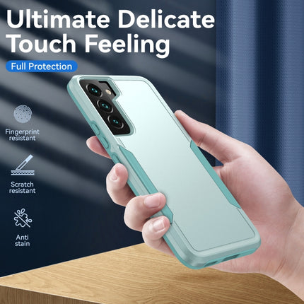 For Samsung Galaxy S22+ 5G Pioneer Armor Heavy Duty PC + TPU Phone Case(Green)-garmade.com