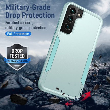 For Samsung Galaxy S22+ 5G Pioneer Armor Heavy Duty PC + TPU Phone Case(Green)-garmade.com