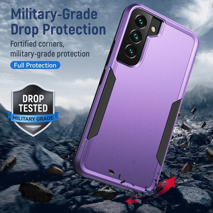 For Samsung Galaxy S22+ 5G Pioneer Armor Heavy Duty PC + TPU Phone Case(Purple Black)-garmade.com