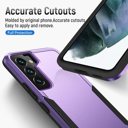 For Samsung Galaxy S22+ 5G Pioneer Armor Heavy Duty PC + TPU Phone Case(Purple Black)-garmade.com