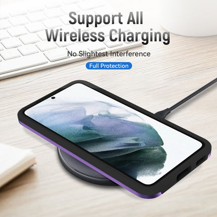For Samsung Galaxy S22+ 5G Pioneer Armor Heavy Duty PC + TPU Phone Case(Purple Black)-garmade.com