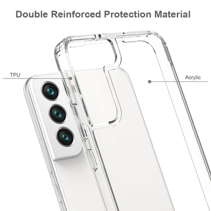 For Samsung Galaxy S22 5G Shockproof Scratchproof TPU + Acrylic Phone Case(Transparent)-garmade.com