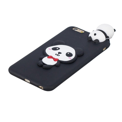 For iPhone 6 & 6s 3D Cartoon Pattern Shockproof TPU Protective Case(Red Bow Panda)-garmade.com