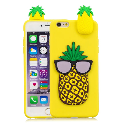 For iPhone 6 & 6s 3D Cartoon Pattern Shockproof TPU Protective Case(Big Pineapple)-garmade.com