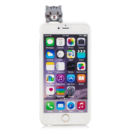 For iPhone 6 Plus & 6s Plus 3D Cartoon Pattern Shockproof TPU Protective Case(Little Black Cat)-garmade.com