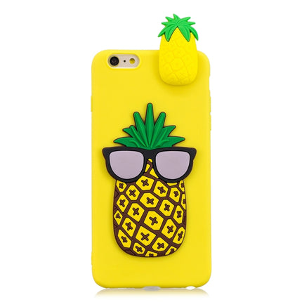 For iPhone 6 Plus & 6s Plus 3D Cartoon Pattern Shockproof TPU Protective Case(Big Pineapple)-garmade.com