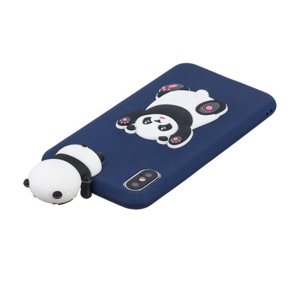 For iPhone XS / X 3D Cartoon Pattern Shockproof TPU Protective Case(Panda)-garmade.com