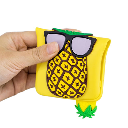 For iPhone XS / X 3D Cartoon Pattern Shockproof TPU Protective Case(Big Pineapple)-garmade.com