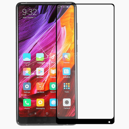 Front Screen Outer Glass Lens with OCA Optically Clear Adhesive for Xiaomi Mi Mix 2(Black)-garmade.com