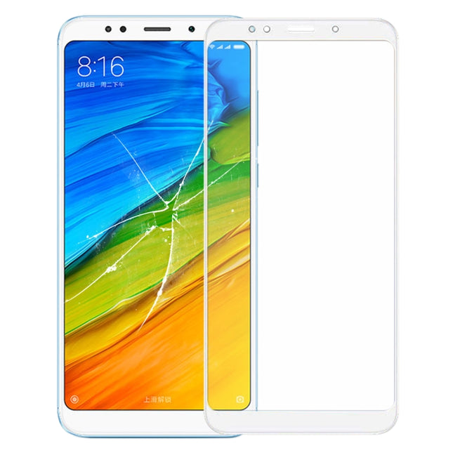 Front Screen Outer Glass Lens with OCA Optically Clear Adhesive for Xiaomi Redmi Note 5(White)-garmade.com