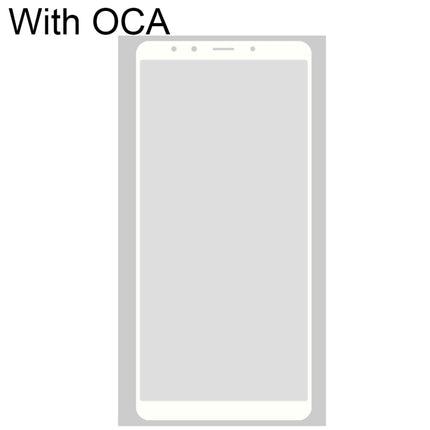 Front Screen Outer Glass Lens with OCA Optically Clear Adhesive for Xiaomi Mi 6X(White)-garmade.com